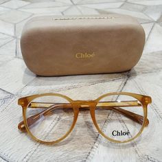 Brand New, Never Worn Beige See Through Frames Gold Sides Ships With Case Retails $365 Chloe Glasses Frames, Chloe Glasses, Chloe Fashion, Glasses Accessories, Glasses Frames, Bookshelves, Sunglasses Case, Photo Ideas, Chloe