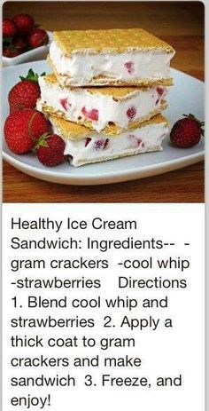 a recipe for ice cream sandwiches with strawberries