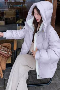 Loose Hooded Warm Thick Coat Jacket