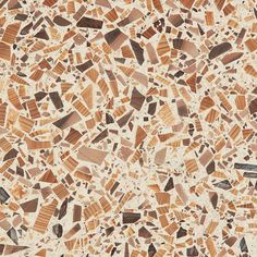 an orange and brown mosaic tile pattern