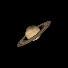 saturn with the moon in the background