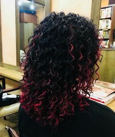 Curly Perm, Modern Shag Haircut, Modern Shag, Perm Hair, Hair Dyed, Goth Hair