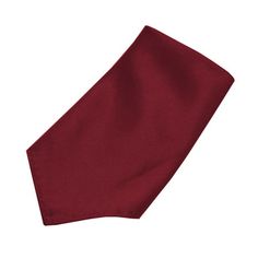 Poly/Satin pocket square, 10'' by 10''. Comes in forty different colors. Perfect match for our Ties and Bow-Ties. Size: one size.  Color: Red.  Gender: male.  Age Group: adult. Elegant Red Pocket Square For Gift, Elegant Red Wedding Pocket Square, Burgundy Pocket Square, Bow Ties, Pocket Square, Cloth Bags, Perfect Match, Different Colors, Bag Accessories