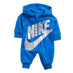 Details: Warm & Stylish Unisex Hooded Zip Front Closure (Completely Unzips) Long Sleeve Machine Wash Discounted Shipping Materials: 60% Cotton 40% Polyester Smoke & Pet Free Home Blue Hooded Onesie For Winter, Blue Hooded Winter Onesie, Blue Cotton Hooded Onesie, Clothes Swag, Nike Romper, Nike Onesie, Baby Boy Nike, One Piece Shirt