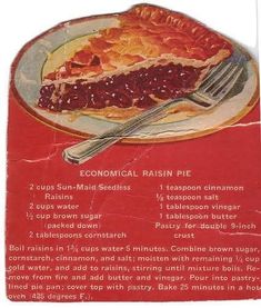 an advertisement for a pie on a plate