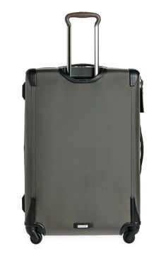 For far-flung journeys, this expandable suitcase brings together innovation, superior performance and best-in-class functionality.Closure: Two-way zip-around closure with zipper-to-zipper expansion up to two inches.Exterior features: This case features front U-zip pocket; gusseted front straight-zip pocket; retractable top and side grab handles; bottom grab handle; three-stage telescoping handle; four dual spinner wheels; webbed quad protection.Interior features: The interior includes a large me Functional Brown Rectangular Luggage, Modern Rectangular Travel Luggage, Brown Functional Luggage With Sleeve, Functional Brown Luggage With Sleeve, Classic Rectangular Travel Luggage, Functional Hard Shell Luggage With Sleeve, Rectangular Luggage With Sleeve For Business Trips, Rectangular Hard Shell Travel Case, Rectangular Business Luggage With Sleeve