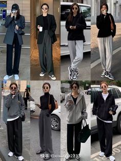 Relaxed Look Outfit, Korean Unisex Fashion, Boyish Office Outfits, Casual Tech Outfits Women, Sleek Outfit Aesthetic, Seoul Korea Outfit, Womens Korean Fashion, Tech Work Outfit, Tomboy Office Outfits