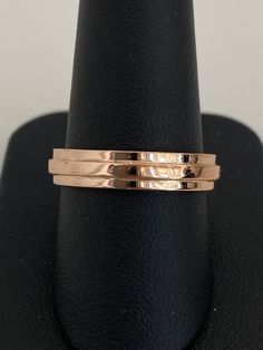 18K Rose Gold Unisex Plain Grooved Wedding Band His & Hers Solid Gold Simple Ring Womens Ladies Mens Anniversary Gift Bevelled Edge Ring Size: 9 and 1/4 Total weight of ring: 7.4 grams Available In Any Ring Size Adjustable Rose Gold Bands In 14k Gold, Rose Gold Polished Bands For Wedding, Rose Gold Wedding Bands With Polished Finish, Adjustable Rose Gold Rings For Wedding, Adjustable Rose Gold 14k Bands, Rose Gold Polished Wedding Bands, Adjustable Rose Gold Rings For Formal Occasions, Adjustable 14k Rose Gold Bands, Formal Adjustable Rose Gold Rings