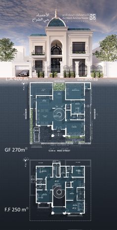 the floor plan for this house is very large and has two levels to each level