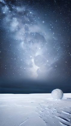 an image of the night sky with stars and planets in it, as seen from space