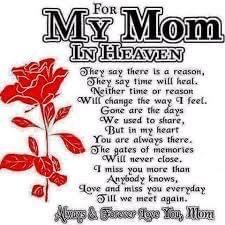 the poem for my mom in heaven