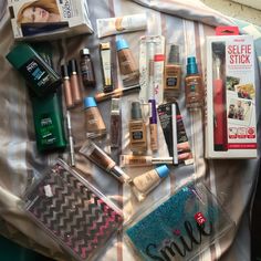 All Brand New Never Used !!! Cover Girl Foundations, Lip Sticks, Neutropenia Skin Clearing , Maybelline Lip Shaping Liner , Garnier Hair Styling , Clairol Root Touch Up , Selfie Stick And 2 Apple Ipad Mini 4* Cases Blonde Eyebrow Pencil, Clairol Root Touch Up, Black Eye Pencil, Skin Clearing, Maybelline Lip, Lip Sticks, Cover Girl Makeup, Eyebrow Mascara, Mascara Primer