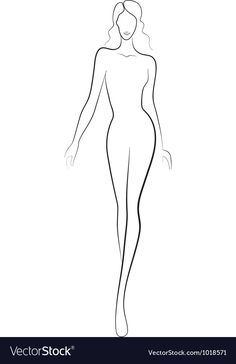 the outline of a woman's body on a white background