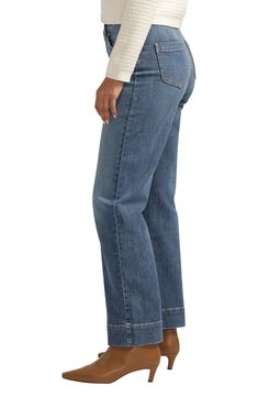 A high waist counterbalances the wide-leg silhouette of faded jeans crafted from stretch-enhanced denim. 19" leg opening; 11 1/2" front rise; 16" back rise Zip fly with button closure Five-pocket style 94% cotton, 5% polyester, 1% elastane Machine wash, tumble dry Imported Medium Wash Rigid Denim Cropped Leg Flare Jeans, Classic Cropped Leg Denim Flare Jeans, Denim Blue Straight Fit Cropped Flare Jeans, Classic Cropped Leg Flare Jeans In Medium Wash, Classic Medium Wash Cropped Leg Flare Jeans, Classic Cropped Leg Medium Wash Flare Jeans, Wide Leg Cropped Jeans In Straight Fit, Straight Fit Wide Leg Cropped Denim Jeans, Wide Leg Straight Fit Cropped Denim Jeans