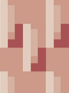 an abstract geometric pattern with red and white stripes on a pink background that resembles rectangles