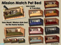 the mission pet bed has many different styles and colors to choose from, including dog beds