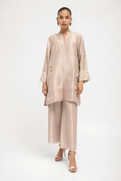 Vaisa – Sania Maskatiya International Raw Silk Co Ord Sets, Indian Co Ord Set Wedding, Silk Long Sleeve Formal Pant Set, Silk Long Sleeve Pant Set For Formal Occasions, Formal Silk Sets With Set-in Sleeves, Elegant Long Sleeve Pant Set For Festive Occasions, Spring Festive Palazzo Set With Set-in Sleeves, Silk Wedding Set With Set-in Sleeves, Silk Wedding Sets With Set-in Sleeves