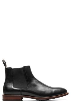 A timeless Chelsea boot crafted from burnished leather with contrast welt stitching features a padded footbed and a flexible rubber sole for all-day comfort. Leather upper/textile lining/rubber sole Imported Contemporary Accessories, Chelsea Boots Men, Flip Flop Slippers, Designer Crossbody Bags, Contemporary Outfits, Sweaters And Leggings, Sandals Brands, Chelsea Boot