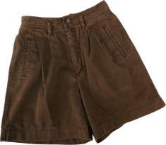 Vintage Brown Limited Chino 90s Shorts Ultra High Waist Pleated Wide Leg. Copper YKK Zipper & Button Fly. Cotton. Machine Wash. Made in Hong Kong. Tagged Size 2. Modern US XS.Waist: 12.5"x2 flat acrossRise: 13"Hip: 22"x2Inseam: 5.5"Leg Opening: 13"x2Condition: Preowned. Great Condition. NO stains. NO holes/rips. Nicely Faded.12bin oz Retro Mom 80s. Rancho Outfits, Thrift Market, Png Clothes, Cosy Outfit, 90s Shorts, Wardrobe Tips, Outfits Chic, Brown Shorts, Nice Style