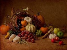 an image of a still life with fruits and vegetables