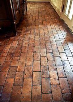 a brick floor with the words man cave ideas on it