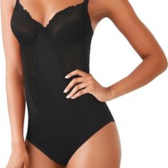 Maidenform Women’s Shapewear Body Shaper Fajas With Built-In Bra Fl1456 Black Elegant Shapewear With Lace Trim, Elegant Black Underwire Shapewear, Elegant Black Shapewear With Underwire, Elegant Fitted Shapewear With Lace Trim, Elegant Full Coverage Shapewear With Lace Trim, Elegant Black Shapewear With Built-in Bra, Elegant Shaping Shapewear For Daywear, Elegant Fitted Shapewear For Daywear, Elegant Shapewear For Daywear