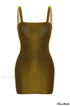 Olivia Mark - Elegant Womens Gold Sequin Sheath Dress with Spaghetti Straps and Sleeveless Design Half Sleeve Jumpsuit, Sequin Sheath Dress, Solid Color Jumpsuits, Vogue Dress, Vintage Summer Dresses, White Sleeveless Dress, Long Sleeve Casual Dress, Club Dress, Lace Dress Long