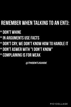 ENTJ GUIDE, follow @theentjguide on Instagram Entj Traits, Commander Personality, Crazy Personality, Mbti Entj