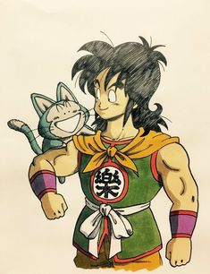 an image of a cartoon character holding a cat