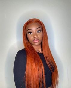 Hair: our Ginger 13x4 lace front wig 💕 Use code: MOM21 for 21% off 💲💲💲 𝐁𝐮𝐲 𝐍𝐨𝐰 𝐏𝐚𝐲 𝐋𝐚𝐭𝐞𝐫 𝐖𝐢𝐭𝐡 𝐊𝐥𝐚𝐫𝐧𝐚 𝐚𝐧𝐝 𝐐𝐮𝐚𝐝𝐩𝐚𝐲💫 Fake Hair Extensions, Rainbow Wig, Ginger Hair Color, Hair Patterns, Lace Frontal Wigs, Brazilian Remy Hair, Wigs Human Hair, Lace Hair, Brazilian Human Hair