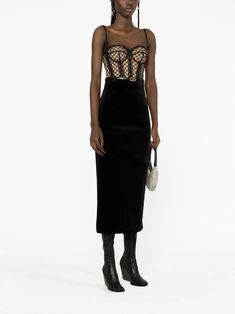 Gucci GG Net Corset Top | Black | FARFETCH Net Corset, Black Corset Top, Yoko London, Black Corset, Lace Corset, Corset Style, Sweetheart Neck, Lady Dior, Corset Top