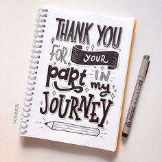 a notepad with the words thank you for your pap my journey written on it