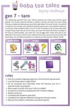 an info sheet describing how to use boba tea tales for children's learning