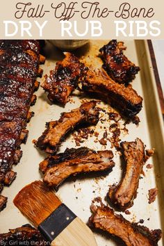 the ribs are ready to be grilled and put in the oven for bbq ribs