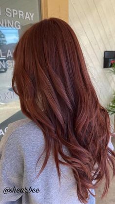 Chocolate Auburn Hair Color, Deep Auburn Hair Color, Summer Hair 2023, Brunette Hair Inspiration, Chocolate Auburn Hair, Brownish Red Hair, Deep Auburn Hair, Deep Auburn, Brown Auburn Hair