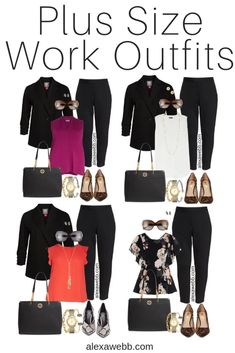 Plus Size Fall Work Outfits - Alexa Webb Plus Size Herbst, Fall Work Outfits, Zebra Heels, Black Pant Suit, Plus Zise, Plus Size Fall Fashion