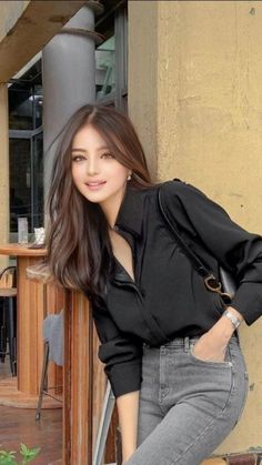 Korean Fits, Casual Chic Outfits, Simply Fashion, Korean Casual Outfits, Casual Styles, Casual Day Outfits, Classy Work Outfits, Casual Chic Outfit