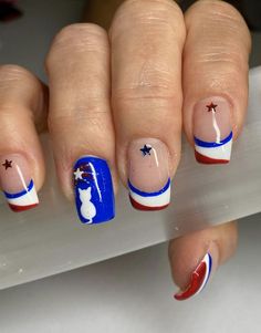 Make a patriotic statement this Fourth of July with nail art that honors the stars and stripes. Imagine bold designs, classic colors, and festive accents that showcase your love for America. 🌟🇺🇸💅 #StarsAndStripesNails #PatrioticManicure #July4thStyle Fireworks Nails, Firework Nails, Cute Nail Ideas