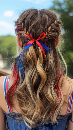 Are you ready to celebrate the 4th of July in ultimate style? Whether you’re attending a backyard barbecue, watching fireworks, or simply enjoying the holiday with friends and family, your hairstyle is the perfect way Girls Fourth Of July Hairstyles, Fourth Of July Hairstyles For Short Hair, Fourth Of July Hairstyles Easy, Fourth Of July Hairstyles For Women, Fourth Of July Hairstyles For Kids, 4th Hairstyles, 4th Of July Hairstyles For Women, 4th Of July Hairstyles For Kids, Forth Of July Hairstyle