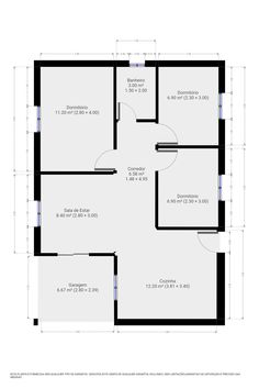 the floor plan for a two bedroom apartment with an attached bathroom and separate living area