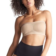 PRICES MAY VARY. Knit in engineered bust support. Removable pads for versatility. Wire free and closure free for everyday comfort. Comfortable side seam free construction. Special Size Type: standard Bra Materials, Bra Size Charts, Bra Brands, Bandeau Bra, Everyday Bra, Seamless Bra, Bra Women, Amazon Women, Street Styles