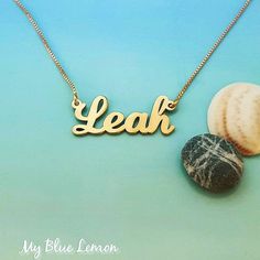 Order any name for your Solid 14K gold Leah style nameplate necklace!! View the font page provided to see your letters in my special Party Font....   A wonderful personalized custom made gift for any occasion!! Birthday, Graduation or any Holiday! 🍋 * Both the nameplate and chain are all solid 14k gold. * Stamped 14k for authenticity.  * 12 mm tall first capital letter. * This listing is for one (1) name with one (1) capital letter only! Maximum 9 letters.  * In the photo you can view the diffe Sims Names, Party Font, Twist Style, Nameplate Necklace, Gold Name Necklace, Necklace Personalized, Name Necklace, Personalized Custom, Charm Pendant