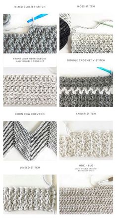 instructions to crochet the herringbone stitch