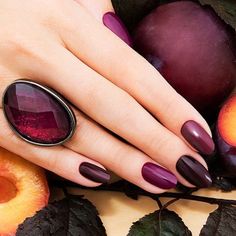 Manicure Pedicure At Home, Gel Nail Colours, Shellac Nail Polish, Pedicure At Home, Nail Polish Trends, Nail Colours, Purple Wine, Shimmer And Shine