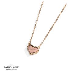 Everyday Layering Dainty Marble Look Reverse It For A Solid Gold Heart Pink 16”+3 Park Lane Jewelry, Park Lane, Fashion Jewelry Necklaces, Gold Heart, Dandy, Heart Of Gold, Pink Heart, Diy Fashion, Heart Necklace