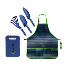 a set of kitchen utensils and an oven mitt