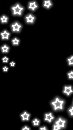 white stars are arranged in the shape of a circle