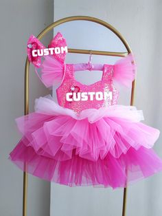 Our dresses are completely handmade. We use first quality fabric. Our dresses are completely lined with soft cotton fabric. We use multi-layered dream tulle and crystal tulle in our dresses for a fluffy look. Sewing is done according to personal measurements. Please do not forget to write us these dimensions when ordering. Waist circumference measurement: (inch) Chest circumference measurement: (inch) Dress length measurement from shoulder to knee (inch) Since our dresses are custom made to orde Handmade Fitted Pink Dress, Cute Pink Tutu Party Dress, Pink Cute Tutu Dress For Party, Cute Handmade Pink Dress, Cute Pink Tutu Dress For Party, Fitted Pink Princess Dress For Birthday, Cute Pink Princess Dress For Birthday, Pink Fitted Tutu Dress For Birthday, Hot Pink Birthday Dress