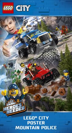 the lego city mountain police poster