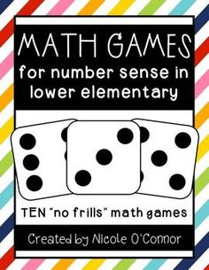 math games for number sense in lower elementary